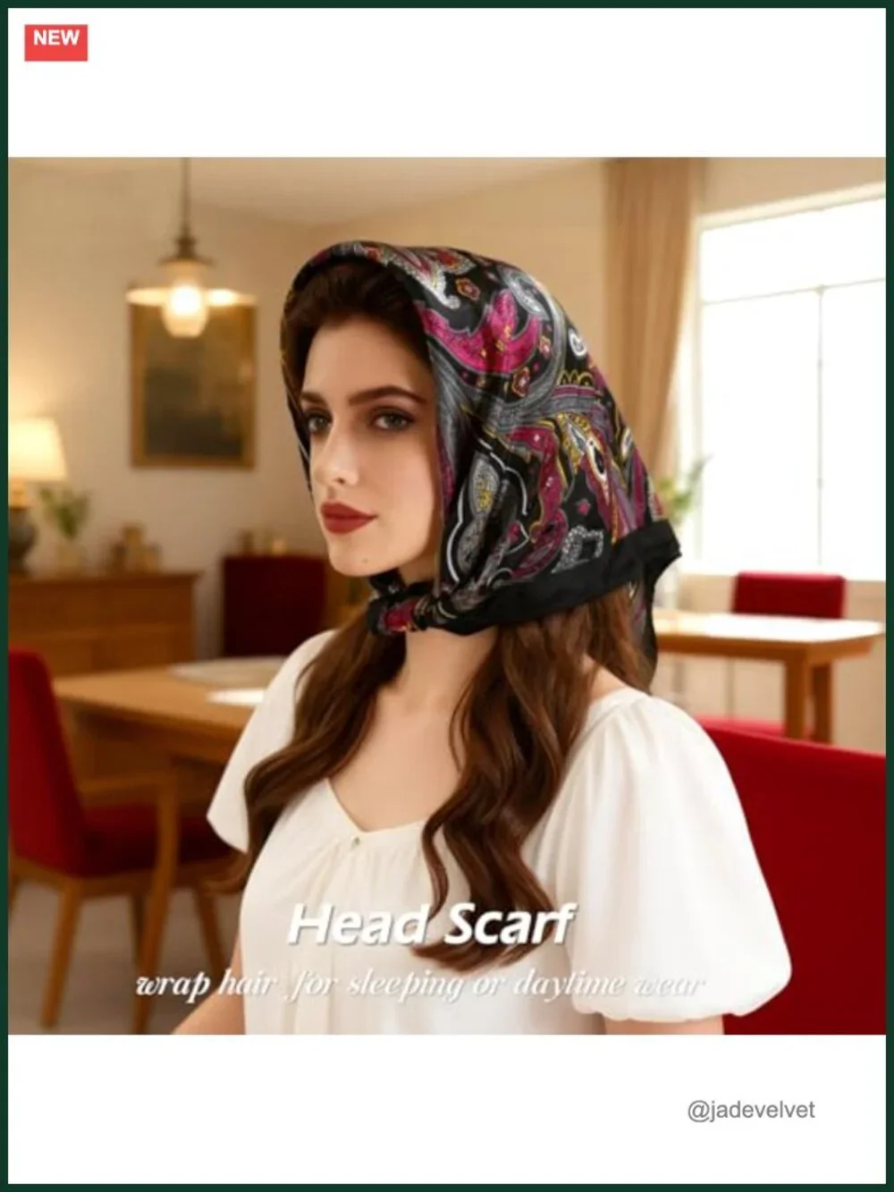 4 Pcs Satin Head Scarves for Women Large Square Silk Bandana Neck Scarf Hair